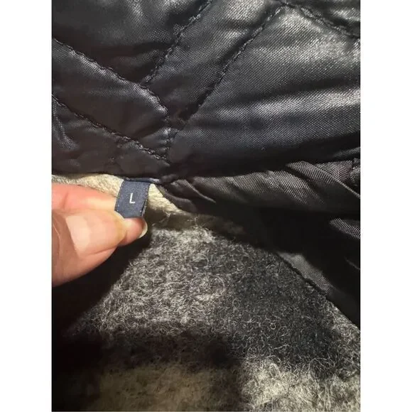 Scotch & Soda wool blend men’s chunky thick sweater zip front hoodie L